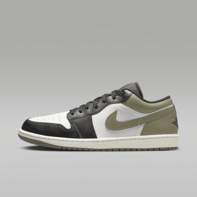 Jordan Mens Jordan AJ 1 Low - Mens Shoes Gold/White/Black Product Image