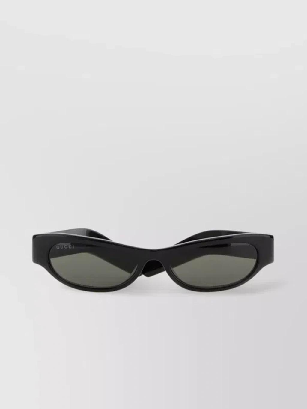 Contemporary Rectangular Frame Sunglasses In Black Product Image