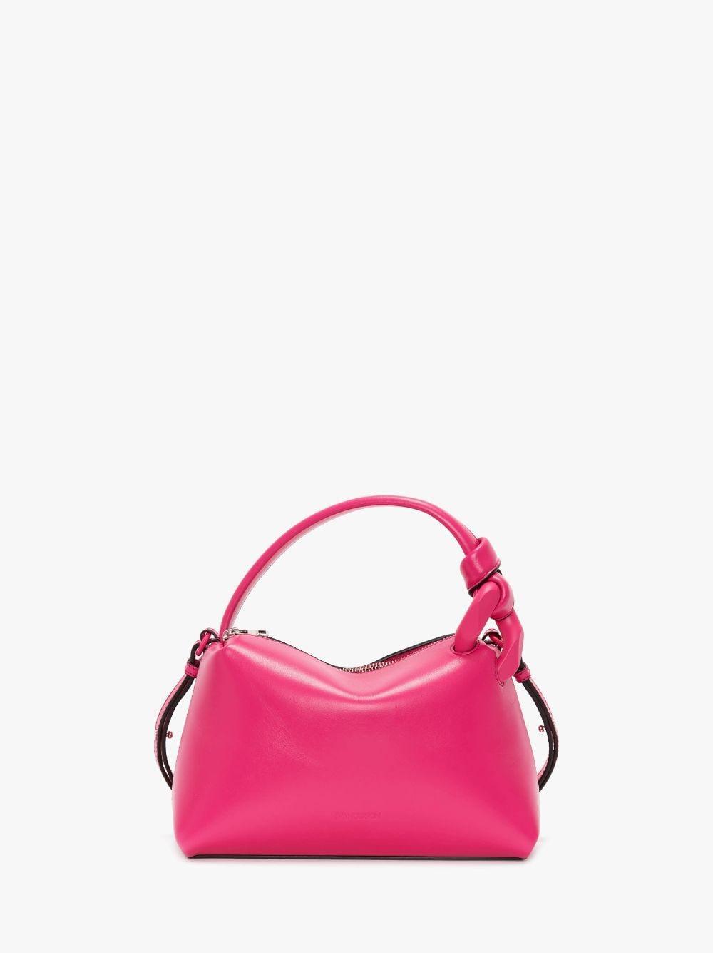 SMALL JWA CORNER BAG - PATENT LEATHER CROSSBODY BAG in pink | JW Anderson US  Product Image