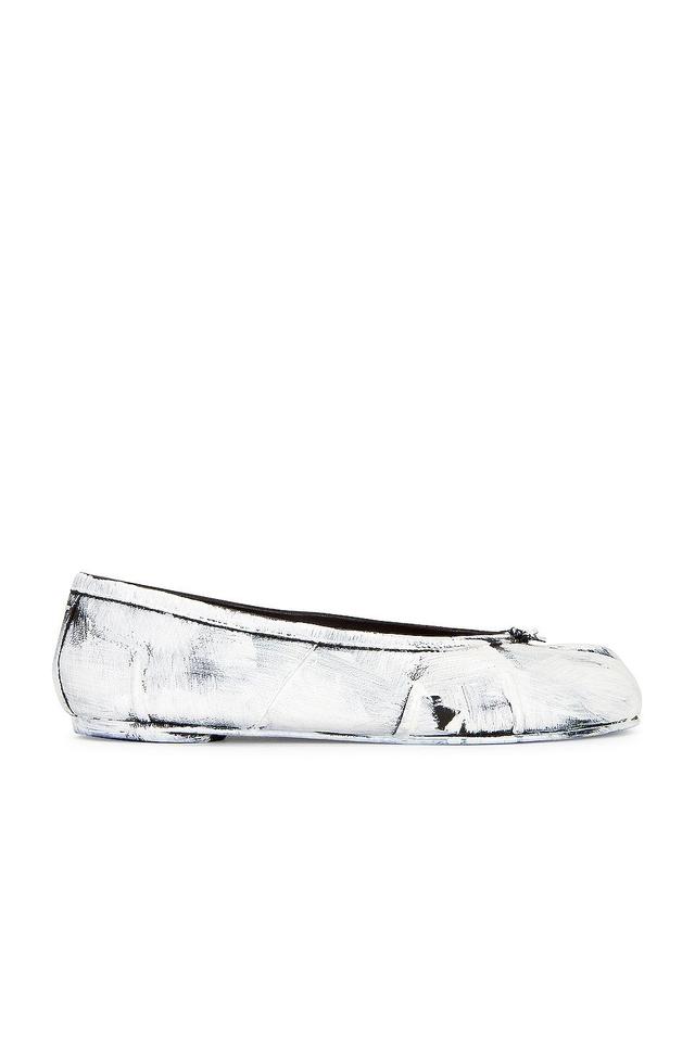 Maison Margiela Ballerina Tabi in Black & White - White. Size 36 (also in ). Product Image