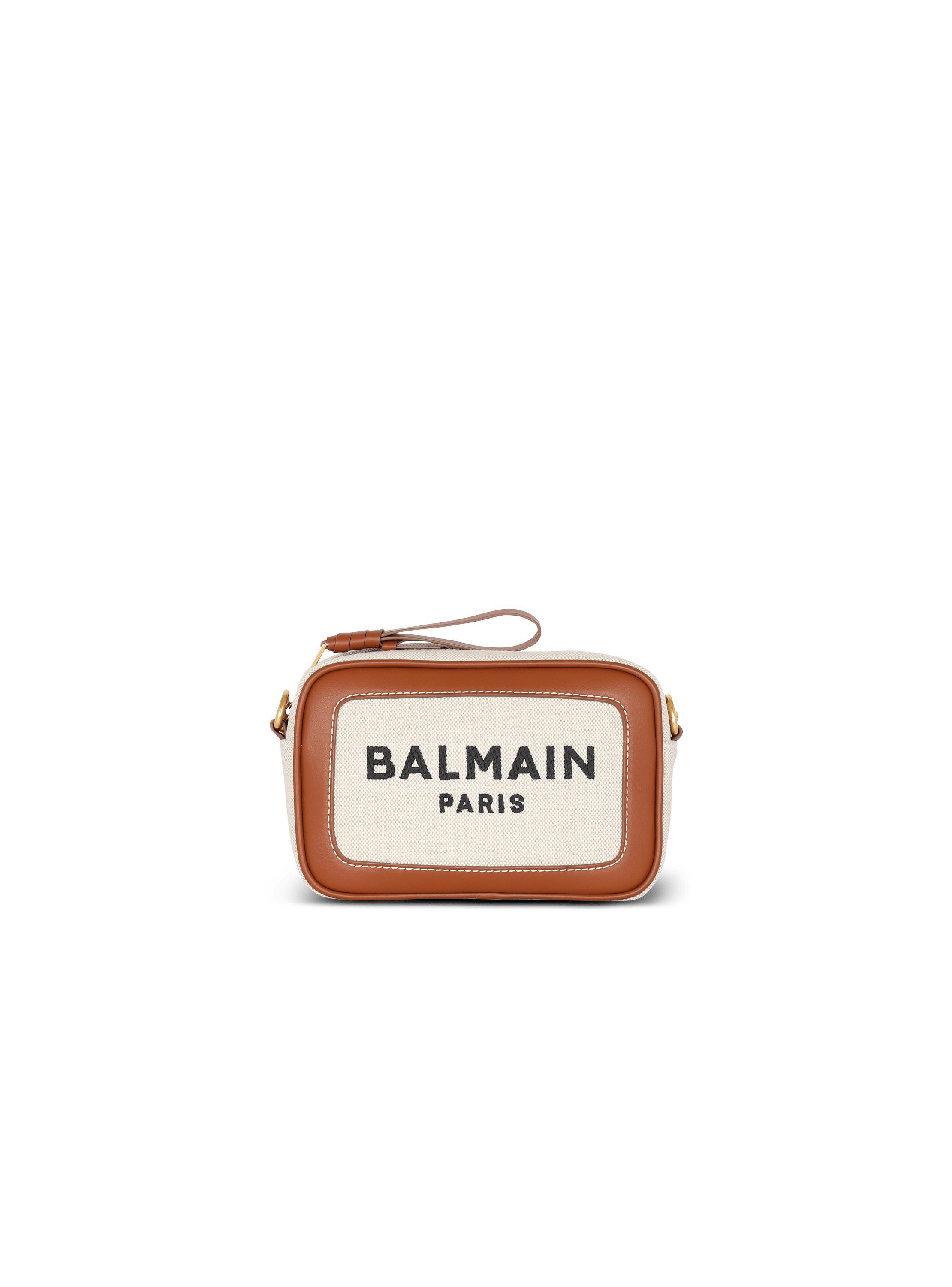 B-Army canvas and leather clutch Product Image