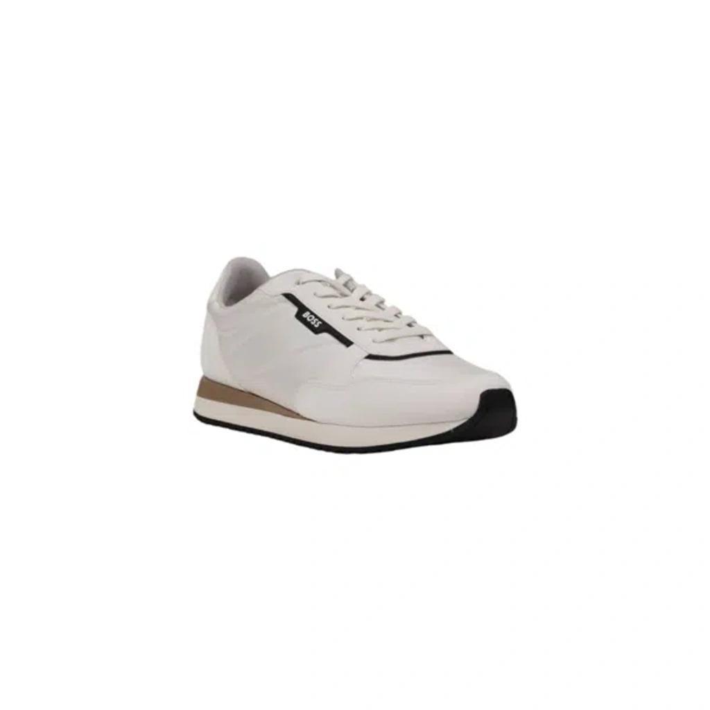 HUGO BOSS White Polyester Men's Sneaker Product Image