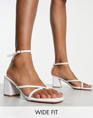 Yours wide fit block heel strappy sandals Product Image