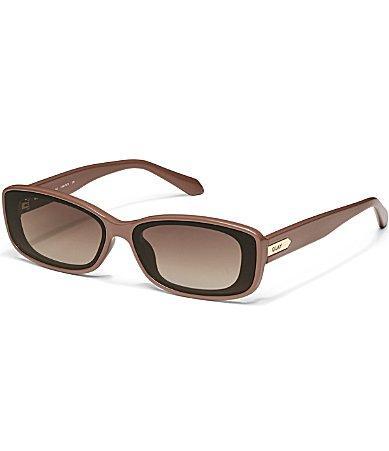 Quay Australia Womens Vibe Check 35mm Rectangle Sunglasses Product Image