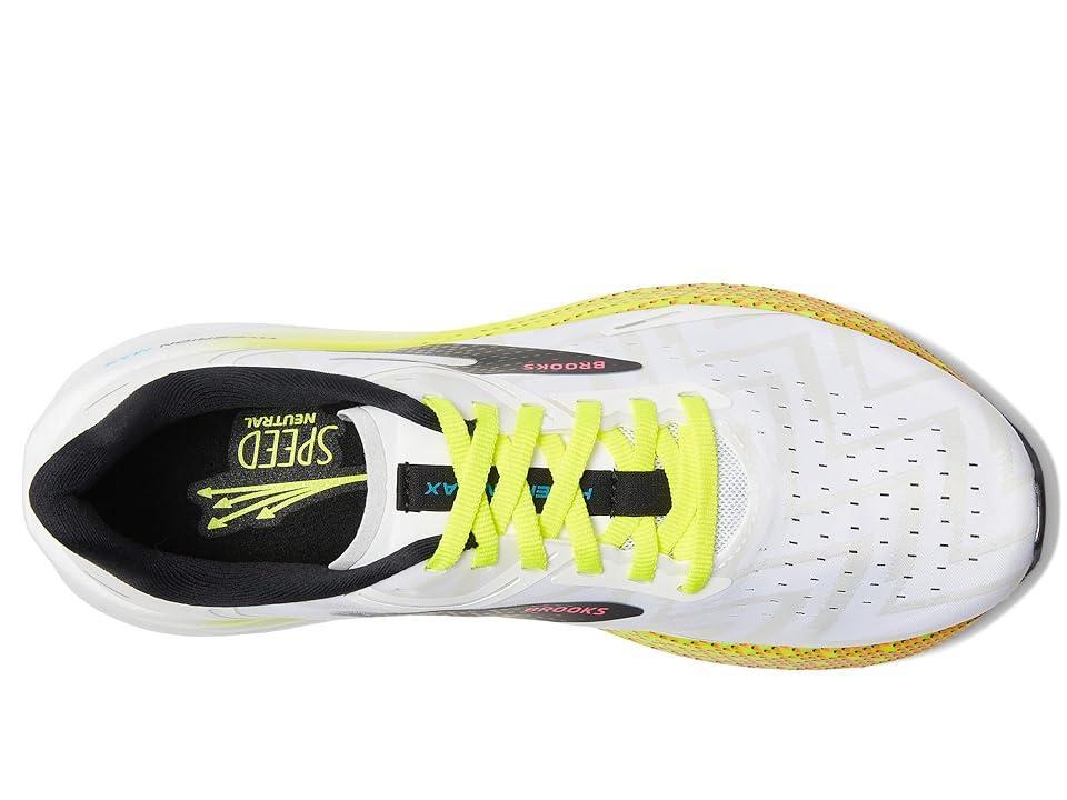 Brooks Hyperion Max (White/Black/Nightlife) Women's Shoes Product Image