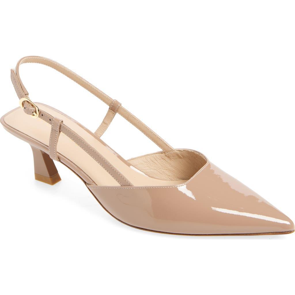 STUART WEITZMAN Leather Vinnie Slingback Pumps 50 In Neutrals Product Image