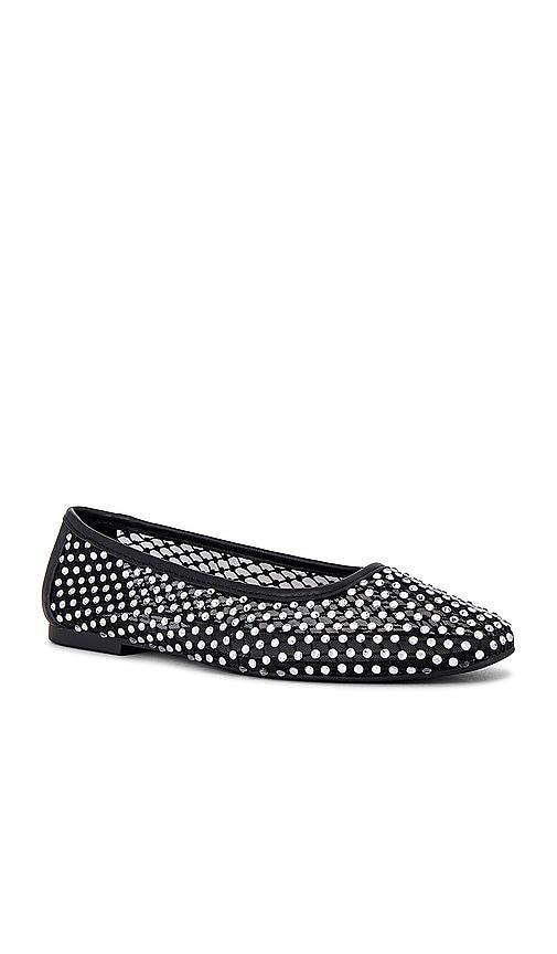 STEVE MADDEN Auden Embellished Flat In Black Product Image