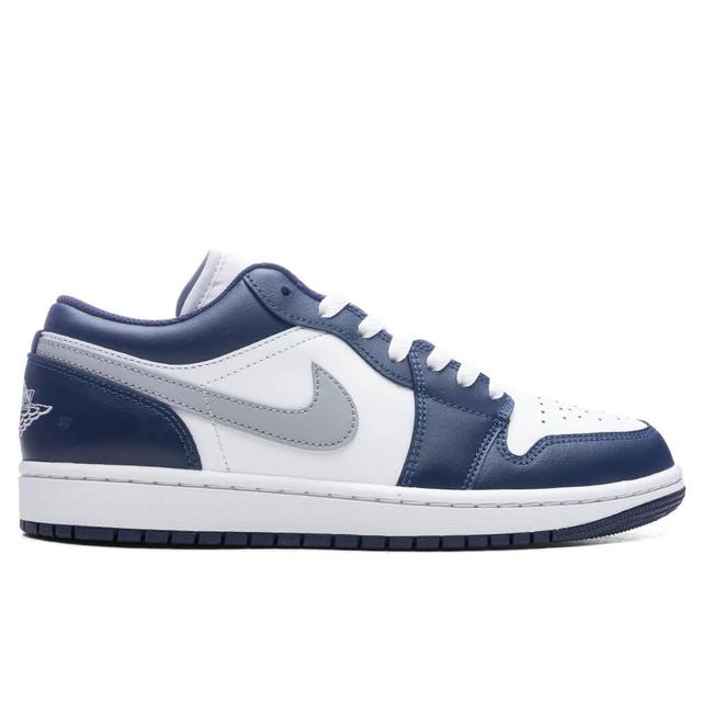 Air Jordan 1 Low - White/Wolf Grey/Midnight Navy Male Product Image