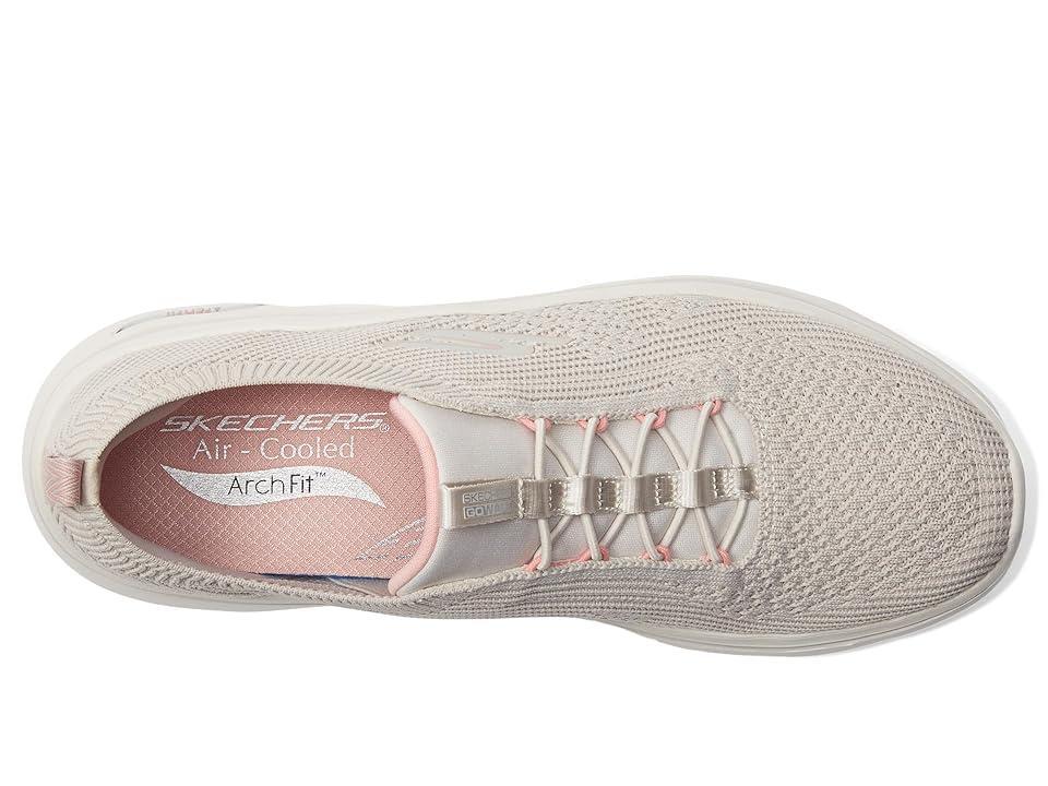 SKECHERS Performance Go Walk Arch Fit 2.0 Sofia (Taupe/Pink) Women's Shoes Product Image