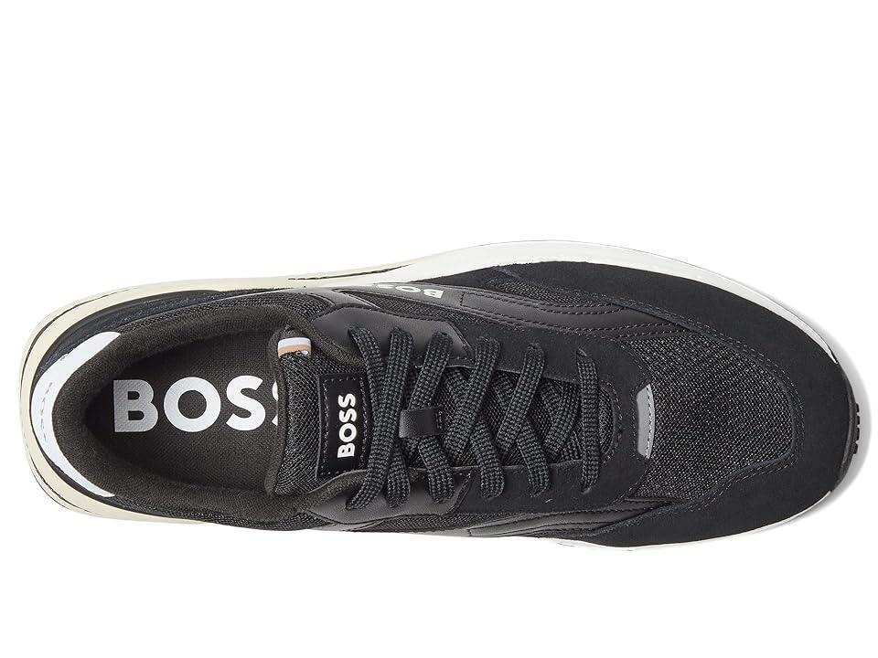 BOSS Kurt Mix Material Sneakers Midnight) Men's Shoes Product Image