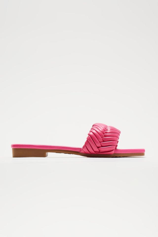 Summer Staple Sandals - Fuchsia Product Image