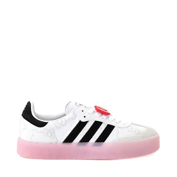 Womens adidas x Hello Kitty® Sambae Athletic Shoe - White / Core Black / Clear Pink Product Image