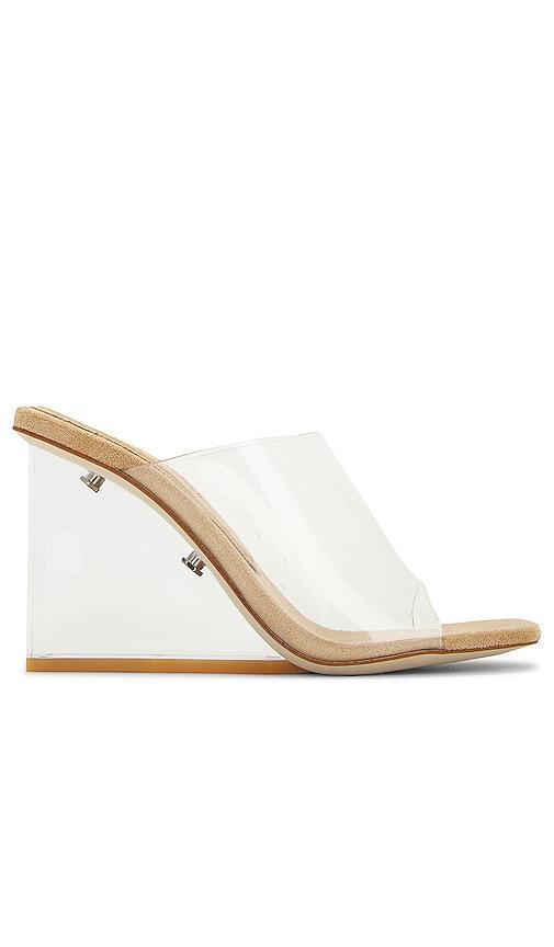 Jeffrey Campbell Womens Clear Wedge Slide Sandals Product Image