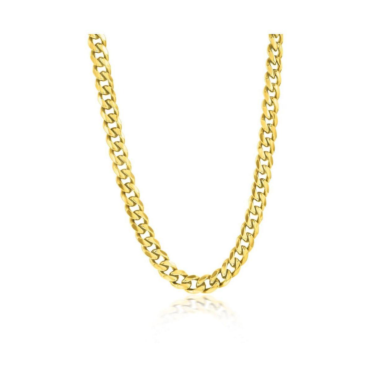 Stainless Steel 7mm Cuban Chain Necklace Product Image