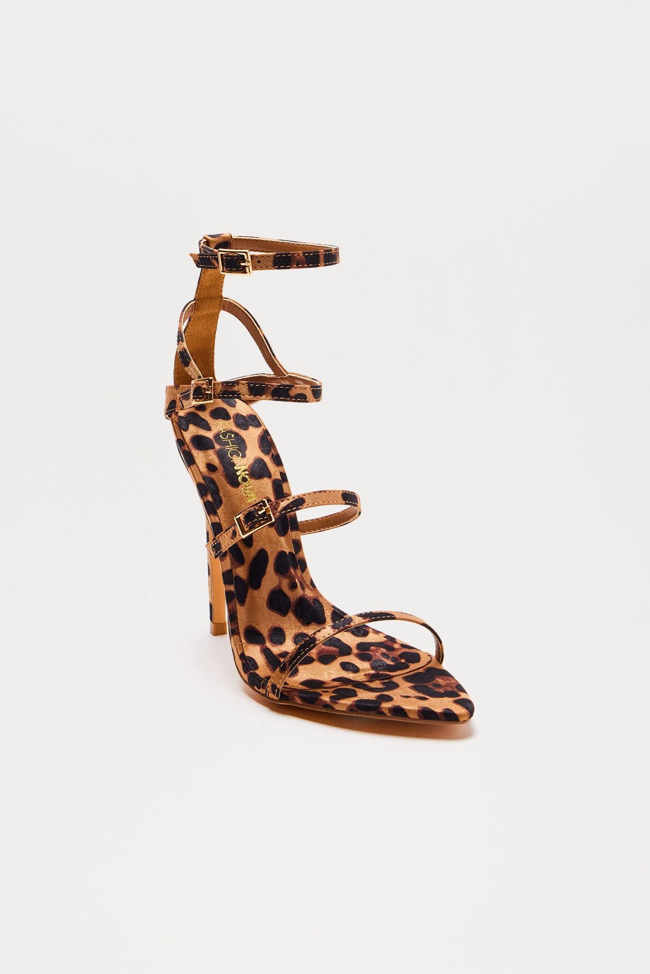 Stirling Heeled Sandals - Leopard Product Image