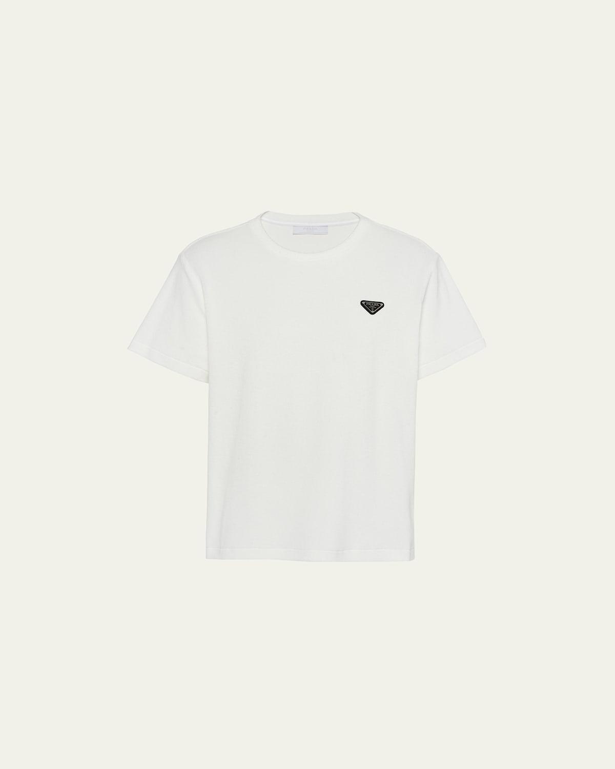 Mens Terry T-Shirt with Triangle Logo Product Image