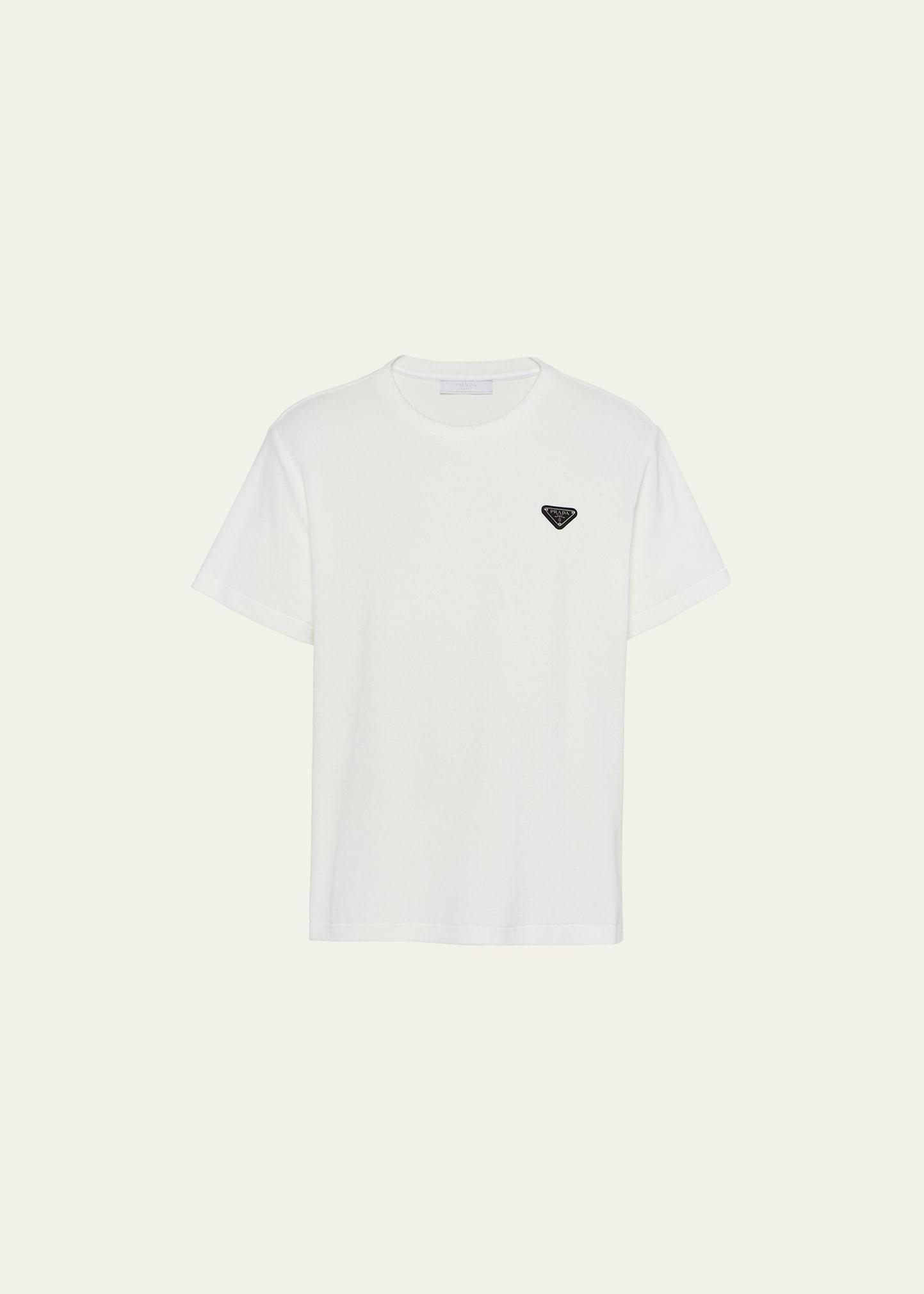 Mens Terry T-Shirt with Triangle Logo Product Image