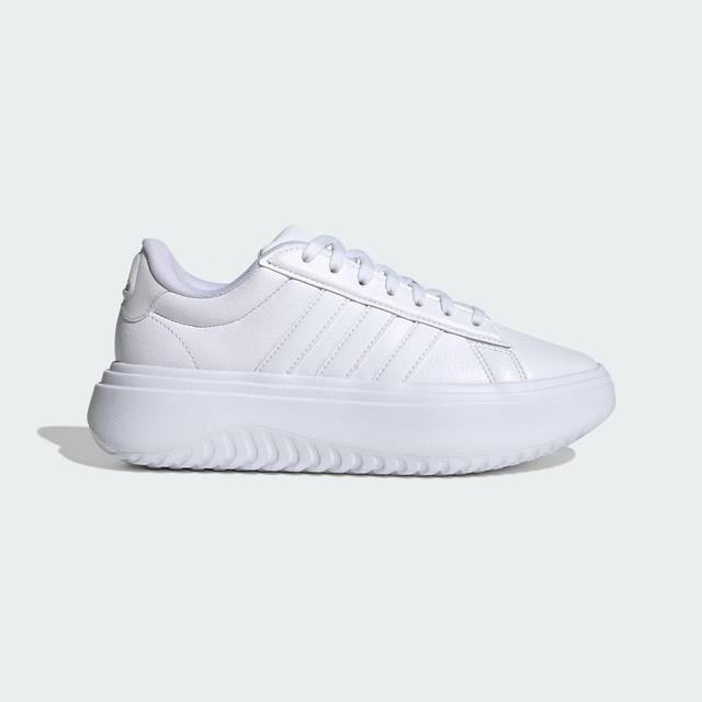 adidas Grand Court Platform White/Crystal White) Women's Shoes Product Image