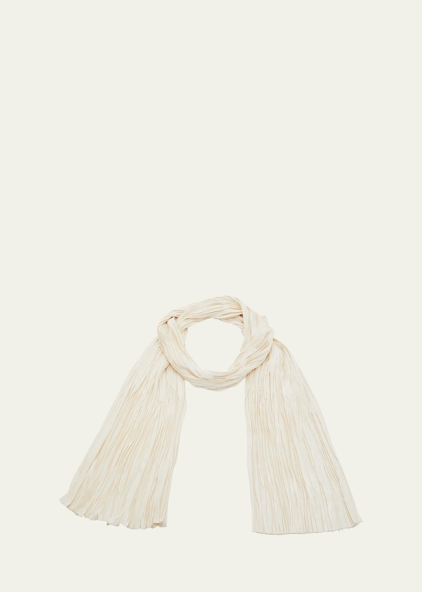 Mens Satin Pleated Scarf Product Image