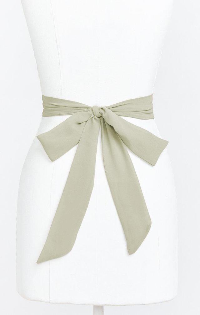 Bridesmaid Sash ~ Moss Green Crisp Product Image