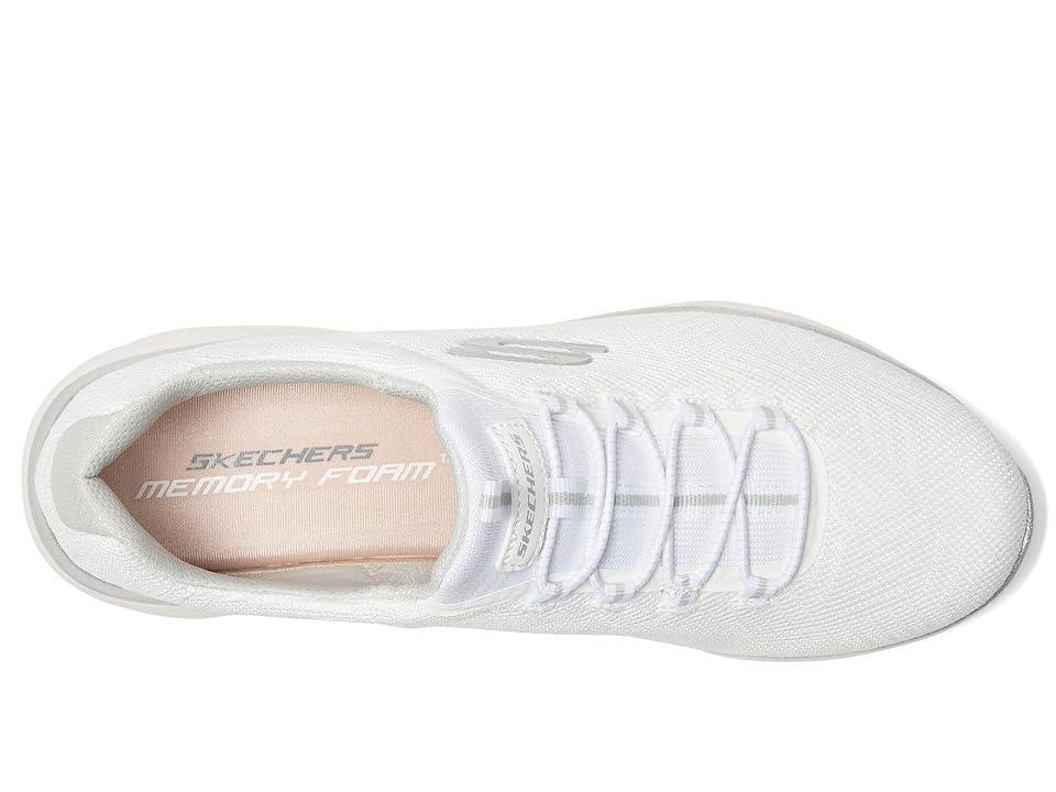 Skechers Womens Summit-Artistry Chic Wide Casual Sneakers from Finish Line - White Product Image