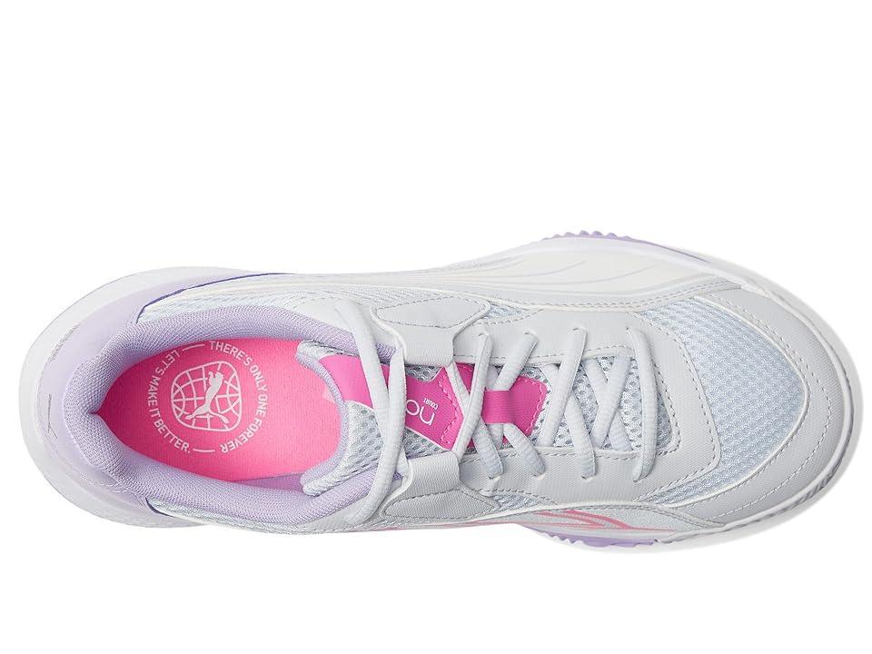 PUMA The Nova Court Pickleball Sneaker (Silver Mist/Puma White/Vivid Violet) Women's Shoes Product Image