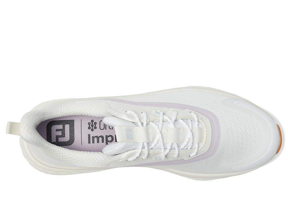 FootJoy FJ Quantum Golf Shoes (Cream/Purple/Blue) Women's Golf Shoes Product Image