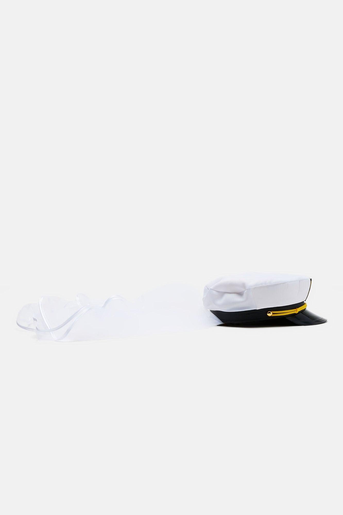 Ms Bride Hat - White/Black Product Image