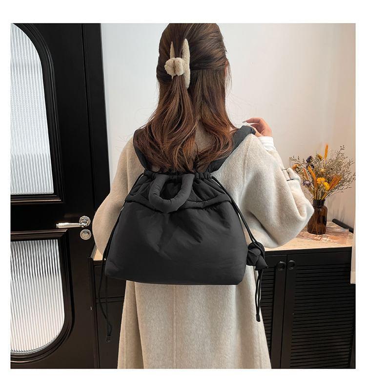 Plain Drawstring Backpack Product Image