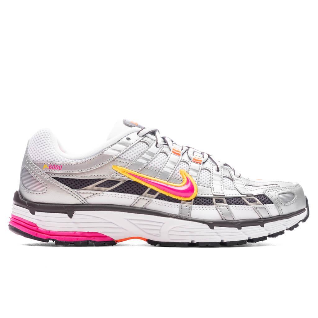 Women's P-6000 - White/Laser Fuchsia/Metallic Platinum Female Product Image