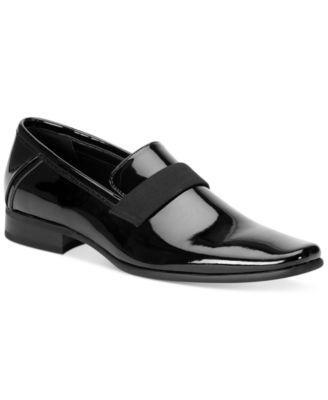 Calvin Klein Mens Bernard Patent Slip On Shoes - Black Product Image