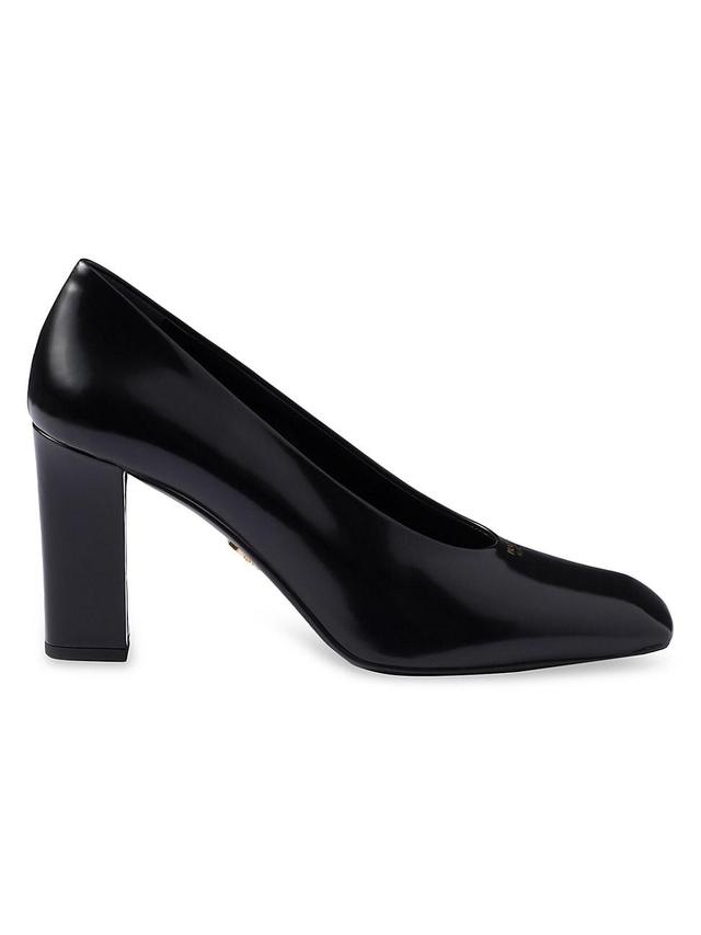 Womens Brushed Leather Pumps Product Image