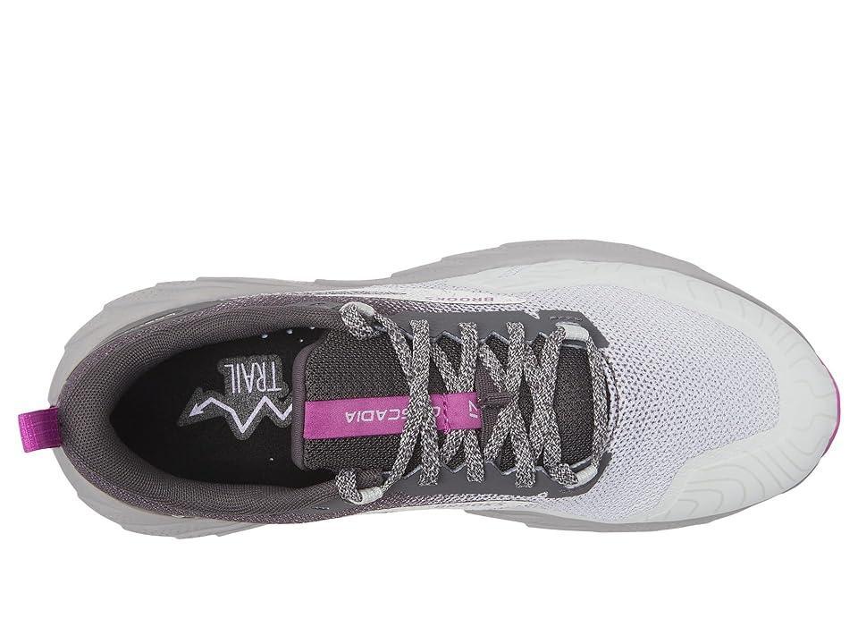 Brooks Cascadia 17 (Oyster/Blackened Pearl/Purple) Women's Shoes Product Image