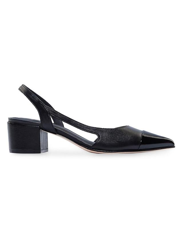 Womens Monroe Leather Slingback Pumps Product Image