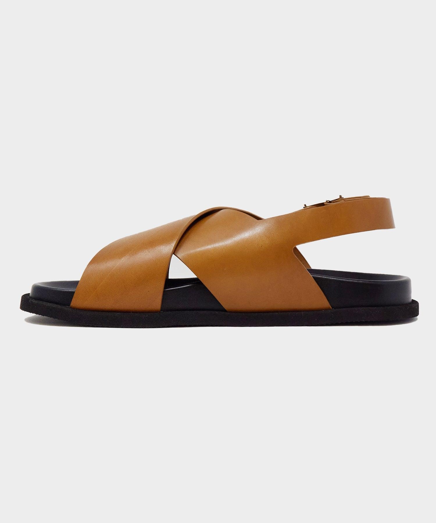 Armando Cabral Manjak Leather Sandal in Caramel Product Image