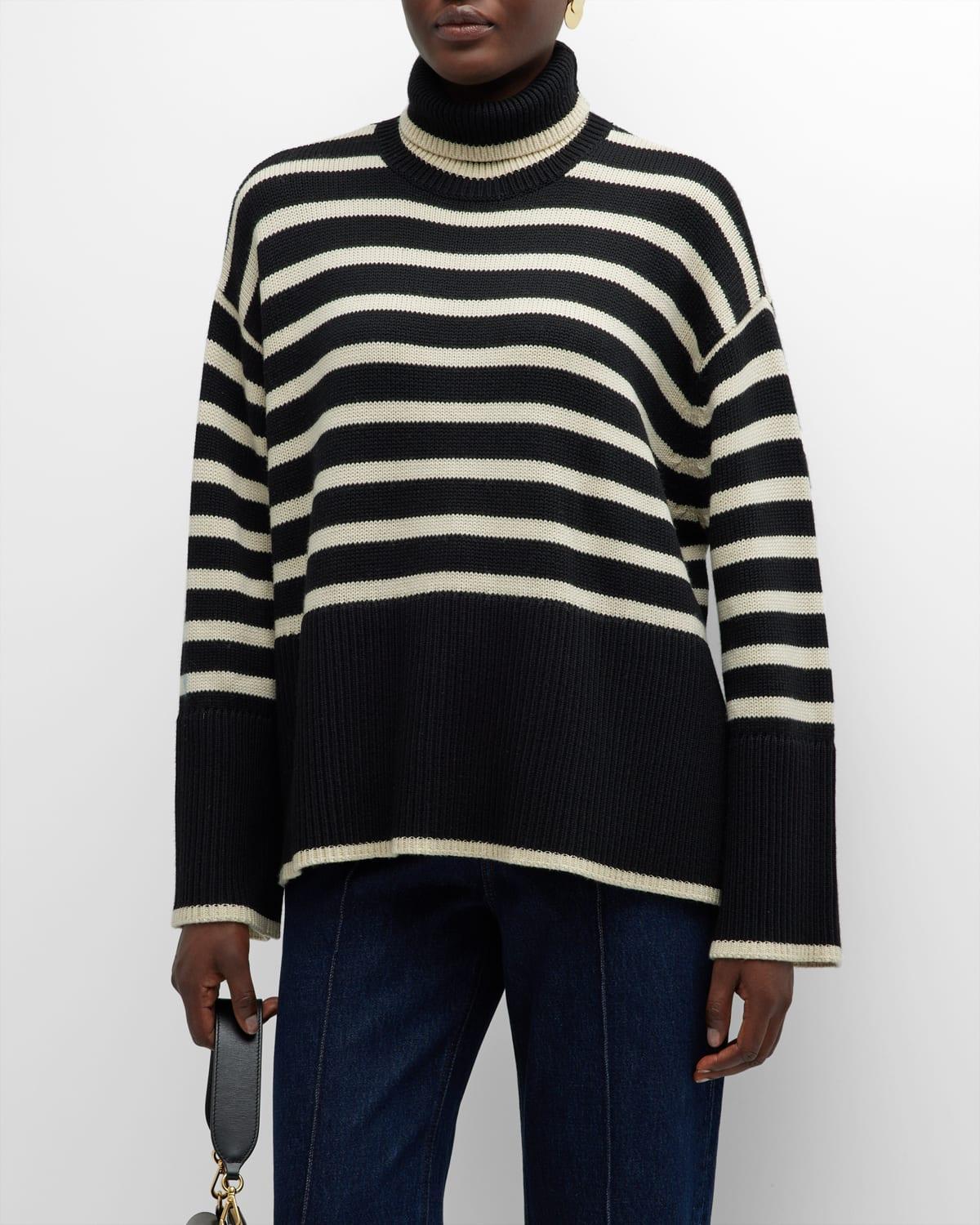 Signature Stripe Wool Turtleneck Product Image