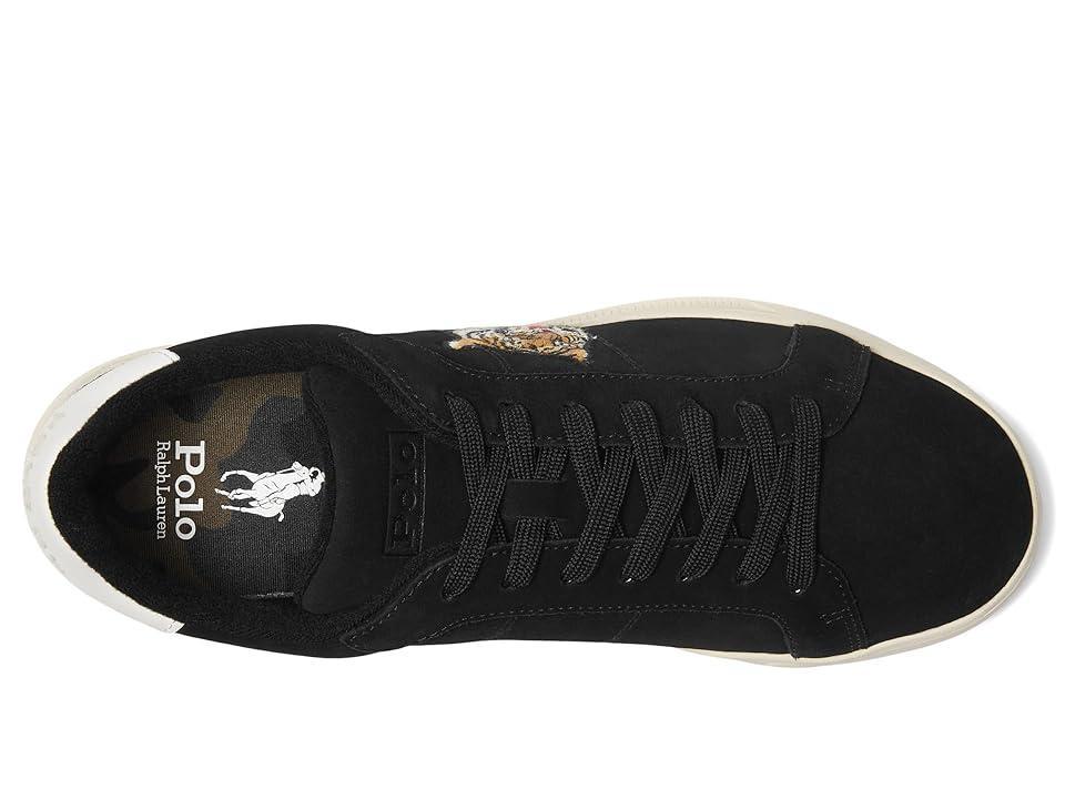 Polo Ralph Lauren Mens Heritage Court Ii Tiger Suede Sneaker - Black Product Image