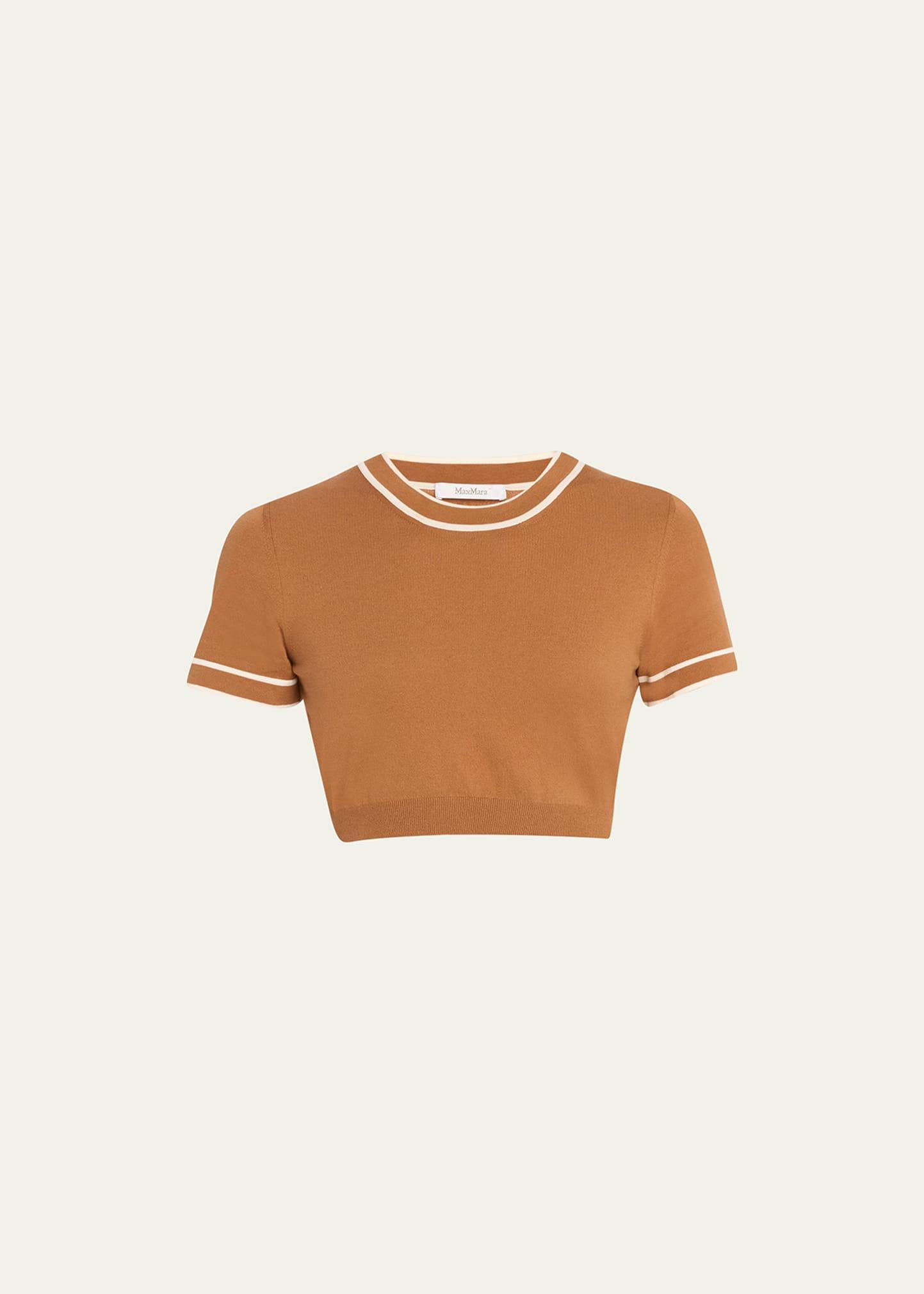 Max Mara Uscio Cropped Crewneck Sweater Product Image