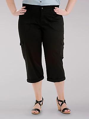 Women’s Relaxed Fit Austyn Cargo Capri (Plus) | Women's Capris & Crops | Lee® Product Image