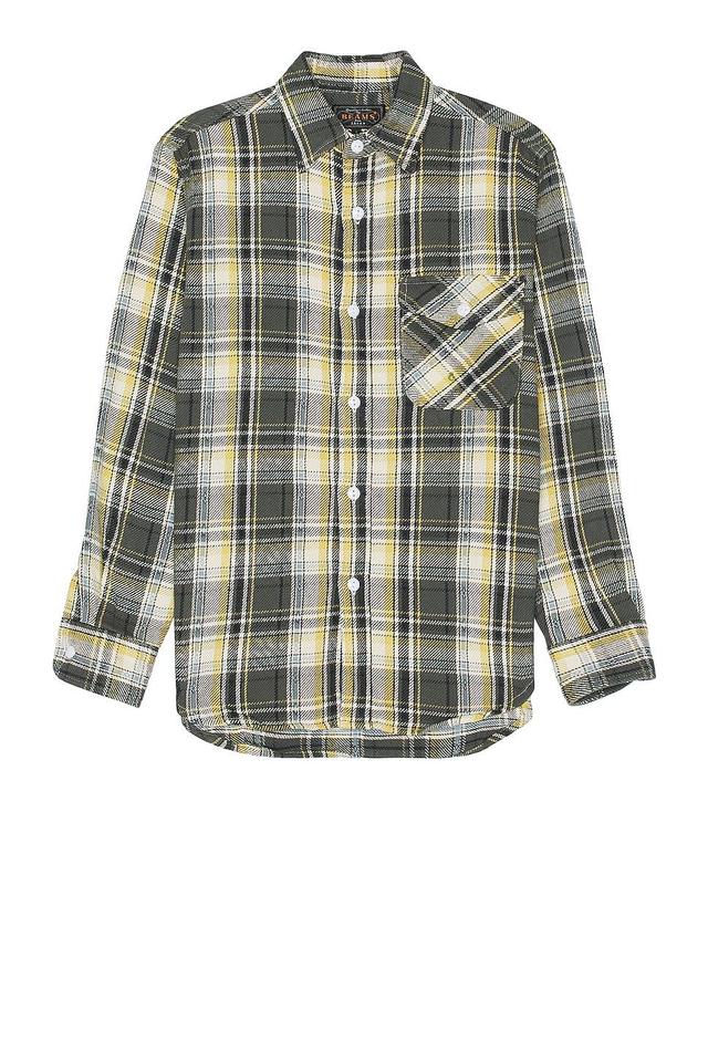 Beams Plus Guide Dobby Nel Check Shirt Size L, M, XL/1X. Product Image