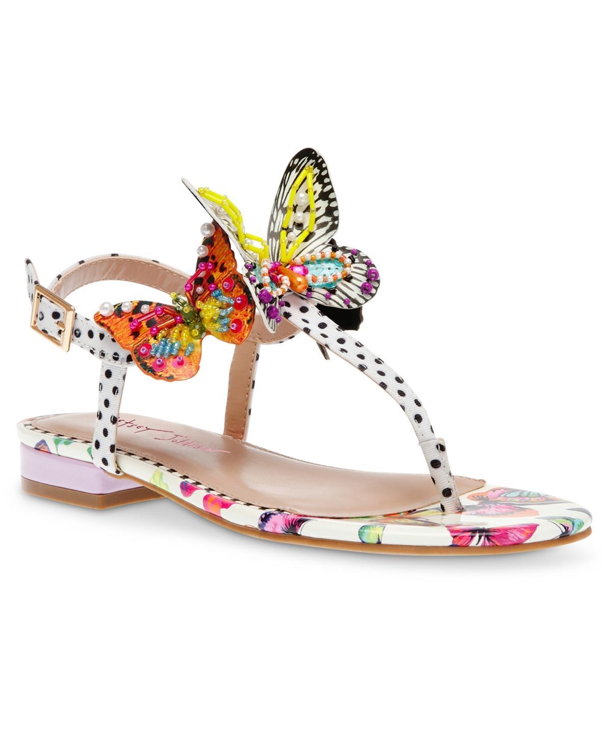 Betsey Johnson Womens Dacie Butterfly Detailed Two-Piece Sandals Product Image