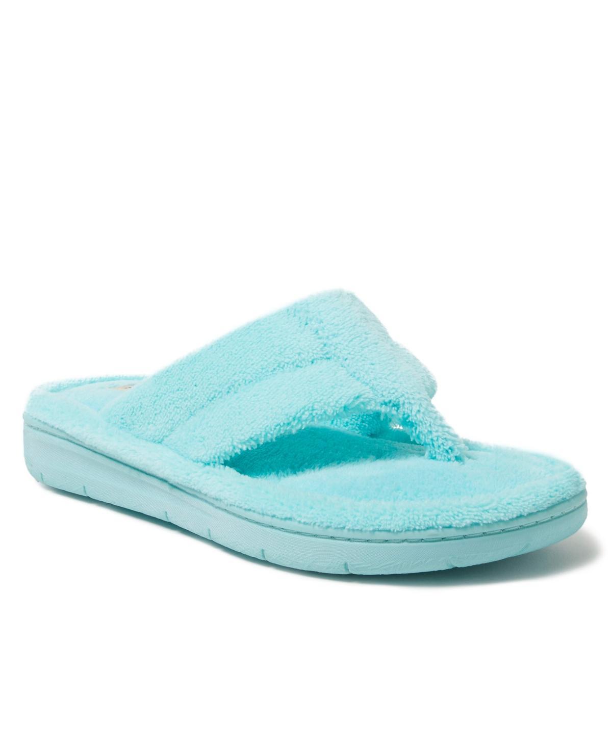 Dearfoams Womens Wrenley Terry Thong Slippers Product Image