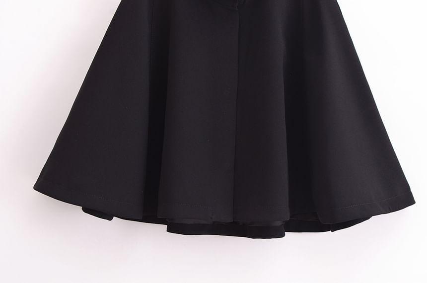 Stand Collar Plain Cape Product Image