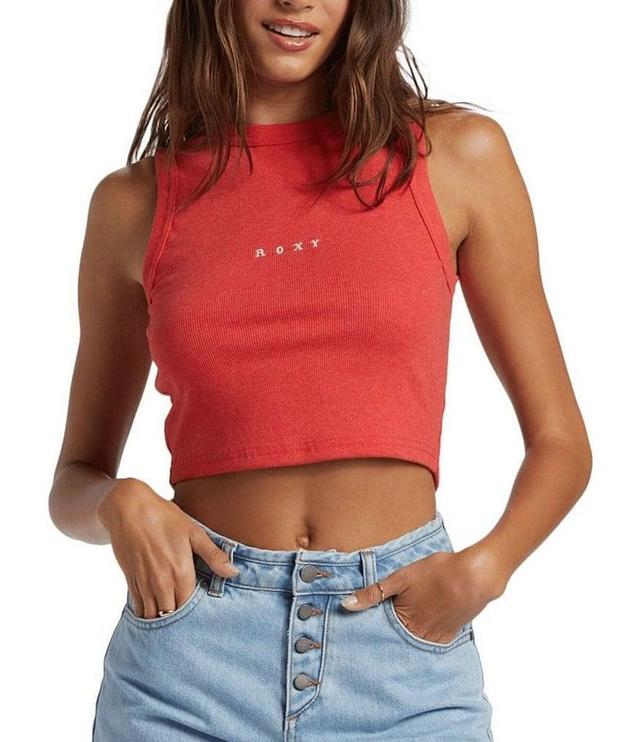 Roxy Roxify Embroidered Logo Cropped Tank Top Product Image