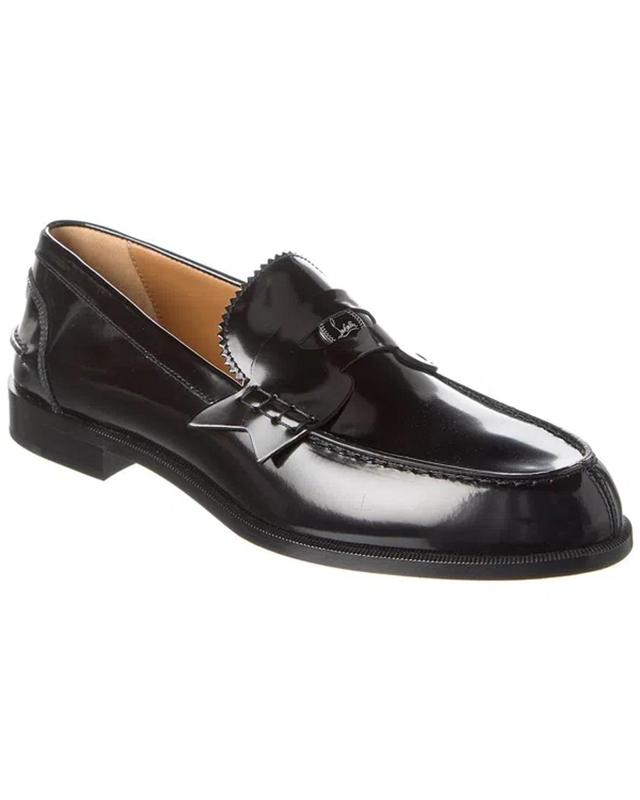 CHRISTIAN LOUBOUTIN Leather Loafer In Black Product Image