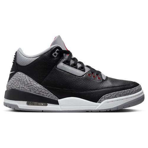 Jordan Mens Retro 3 - Shoes Black/Grey/Red Product Image