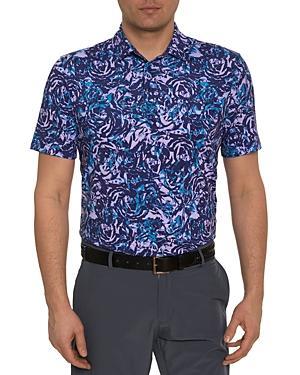 Robert Graham Abstract Rose Floral Performance Golf Polo Product Image