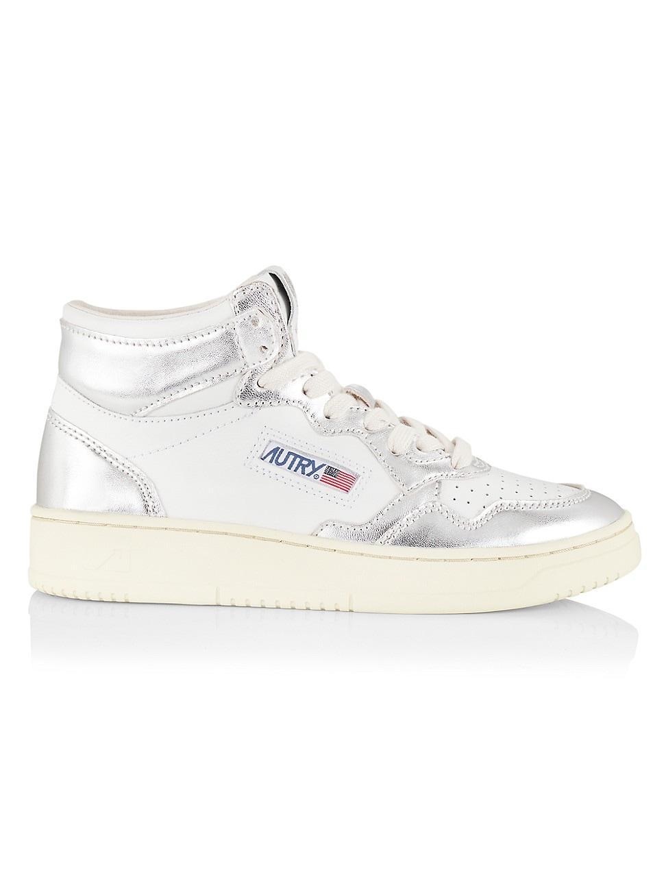 Womens Medalist Mid-Top Leather Sneakers Product Image