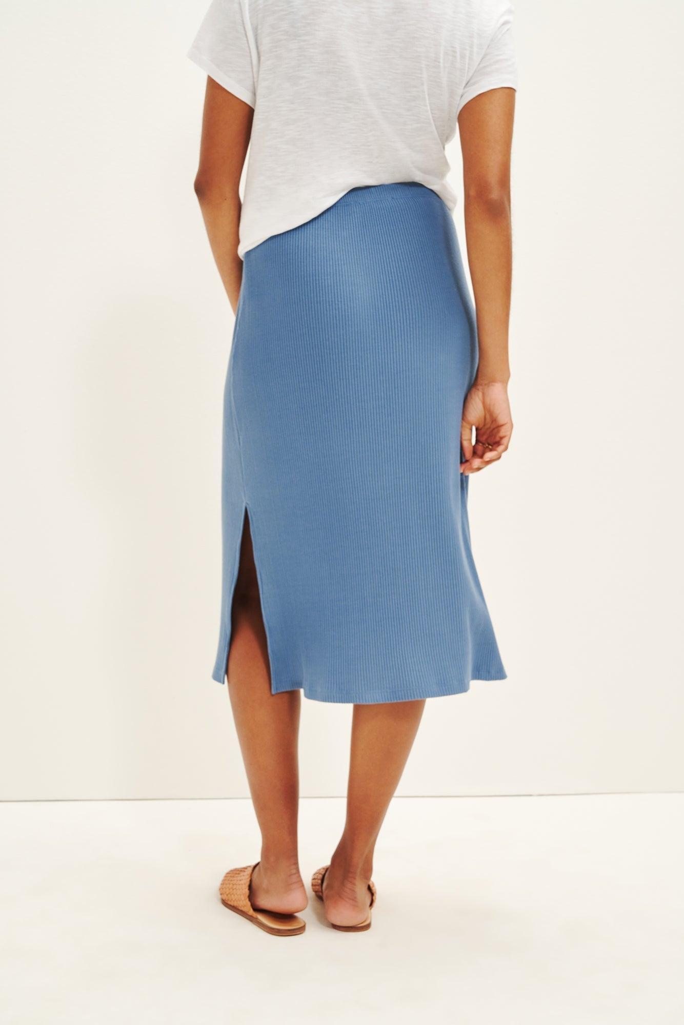 Vindy Paris Rib Skirt - Horizon - ReAmour Product Image