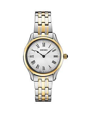 Seiko Women's Essentials Two Tone Stainless Steel Watch, Silver Product Image